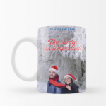 Caneca do livro "Um abrigo na tempestade", de Claudia Hackbart