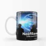Caneca do livro "Neófilos: contos neocíclicos", de Valdecir de Oliveira Anselmo